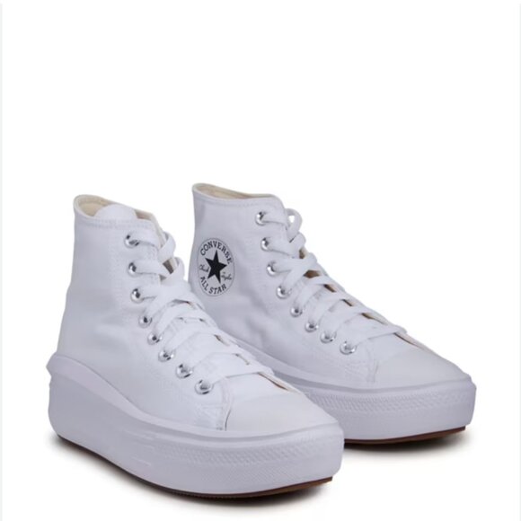 Converse White High-Top Sneakers - Picture 1 of 6
